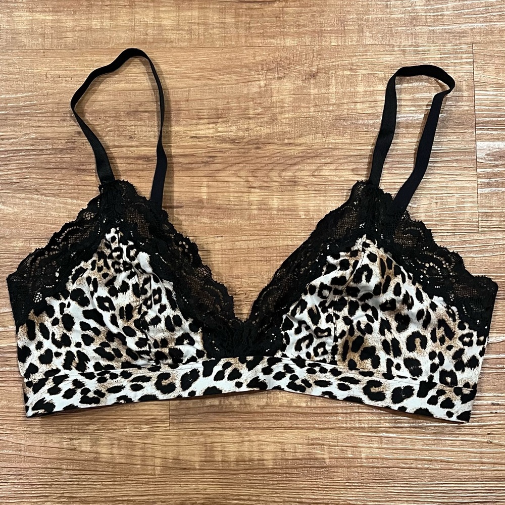 H&M animal print bralette